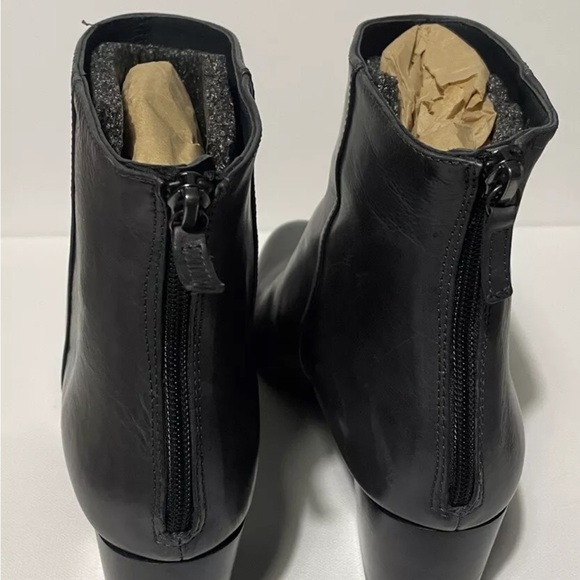 Homers Artisan Size 43 Women’s Booties Boots Ankle Black Leather New Size 11 US - Picture 6 of 11